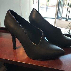 Black Covered High heeled shoes